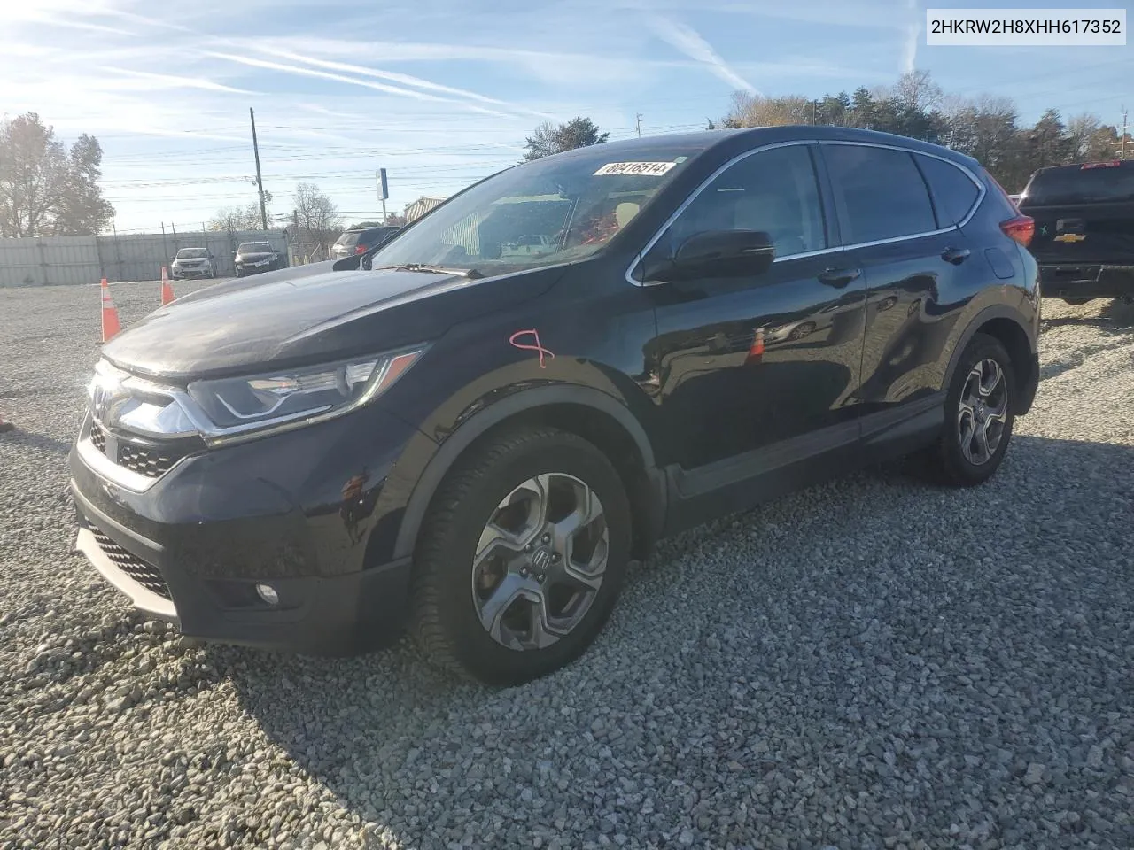 2017 Honda Cr-V Exl VIN: 2HKRW2H8XHH617352 Lot: 80416514