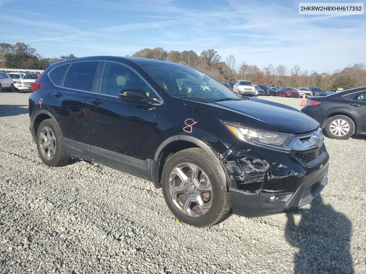 2017 Honda Cr-V Exl VIN: 2HKRW2H8XHH617352 Lot: 80416514