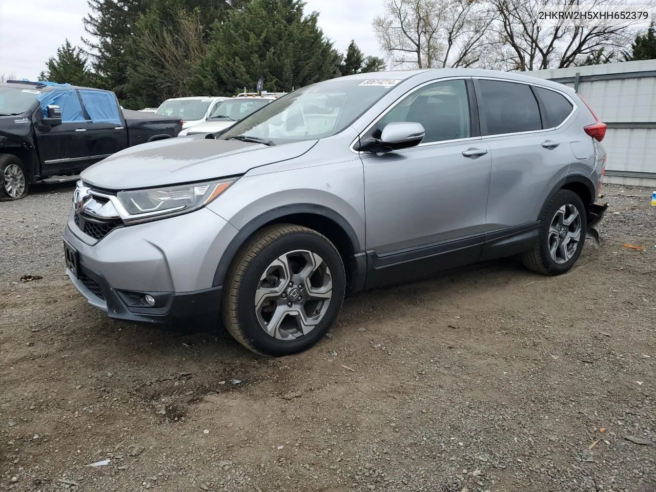 2017 Honda Cr-V Ex VIN: 2HKRW2H5XHH652379 Lot: 80614214