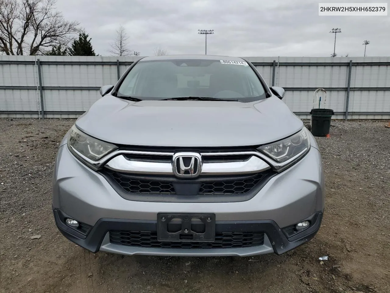 2017 Honda Cr-V Ex VIN: 2HKRW2H5XHH652379 Lot: 80614214