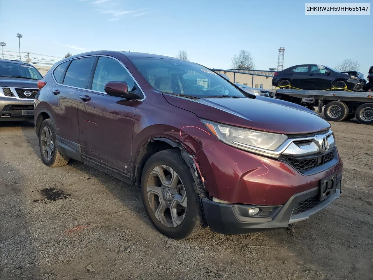 2017 Honda Cr-V Ex VIN: 2HKRW2H59HH656147 Lot: 80890534