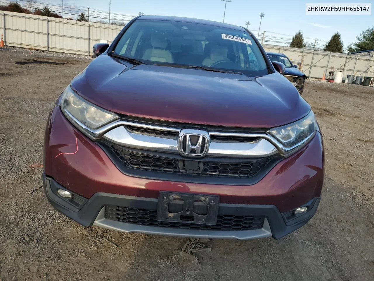 2017 Honda Cr-V Ex VIN: 2HKRW2H59HH656147 Lot: 80890534