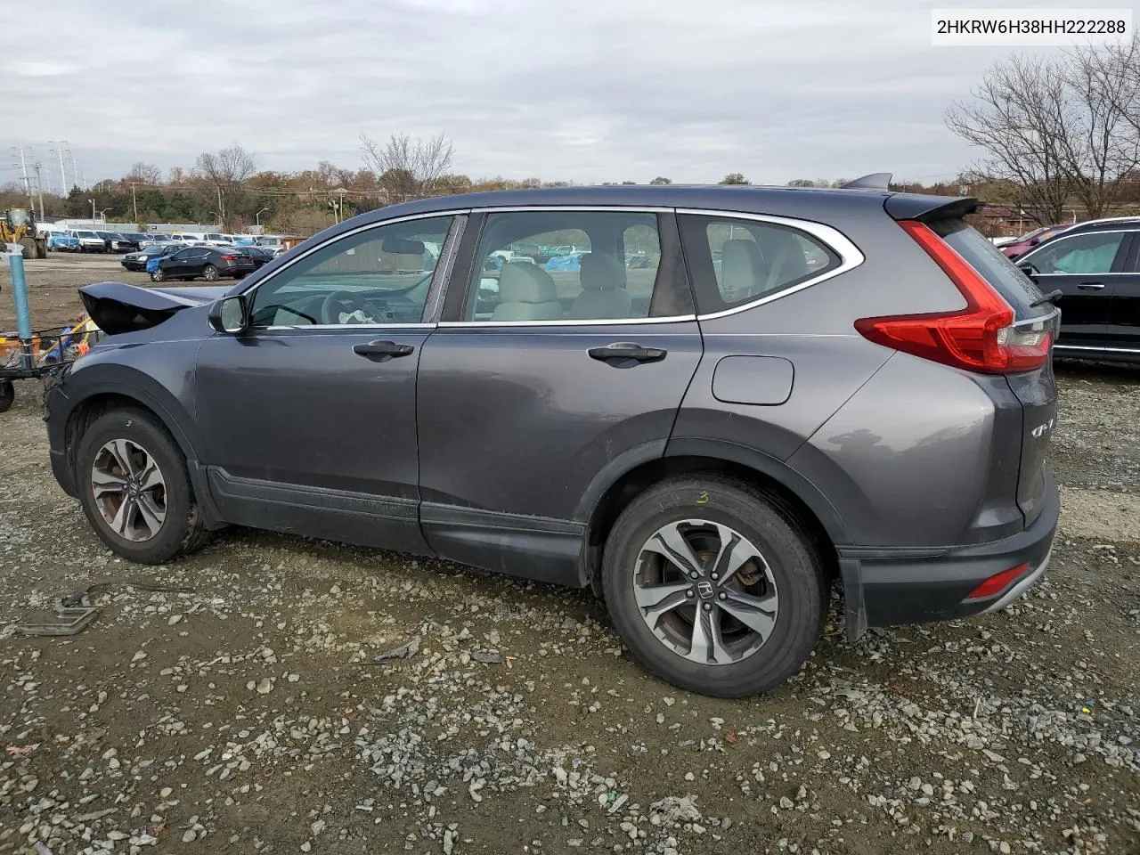 2017 Honda Cr-V Lx VIN: 2HKRW6H38HH222288 Lot: 81180104