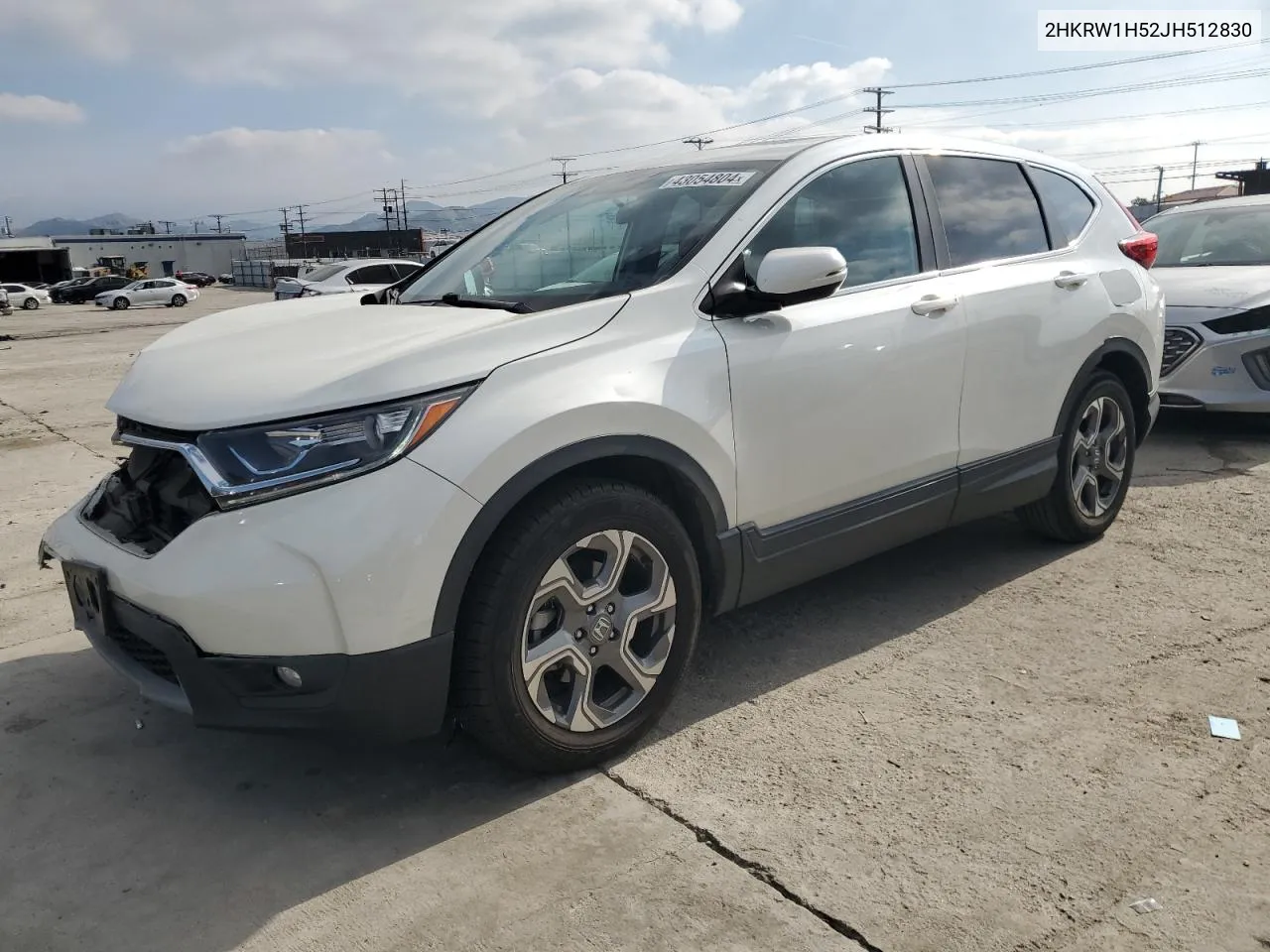 2018 Honda Cr-V Ex VIN: 2HKRW1H52JH512830 Lot: 43054804