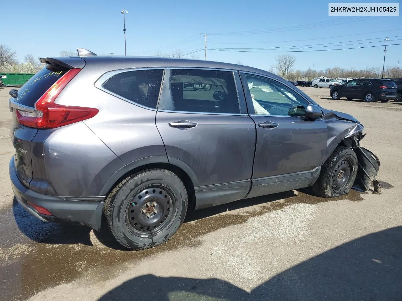 2018 Honda Cr-V Lx VIN: 2HKRW2H2XJH105429 Lot: 50893434