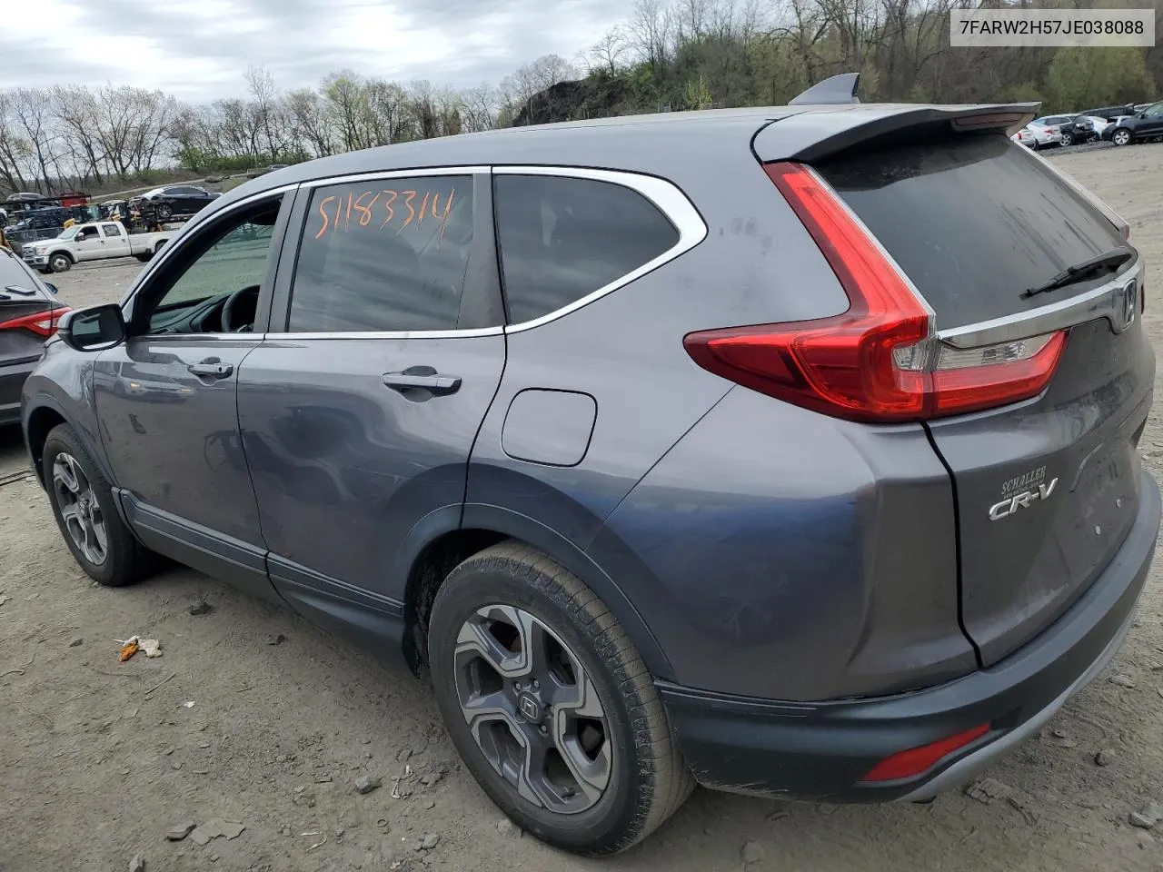 2018 Honda Cr-V Ex VIN: 7FARW2H57JE038088 Lot: 51183314