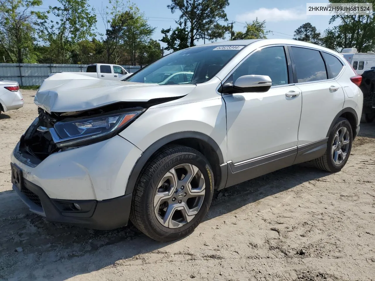 2018 Honda Cr-V Ex VIN: 2HKRW2H59JH681524 Lot: 52623344