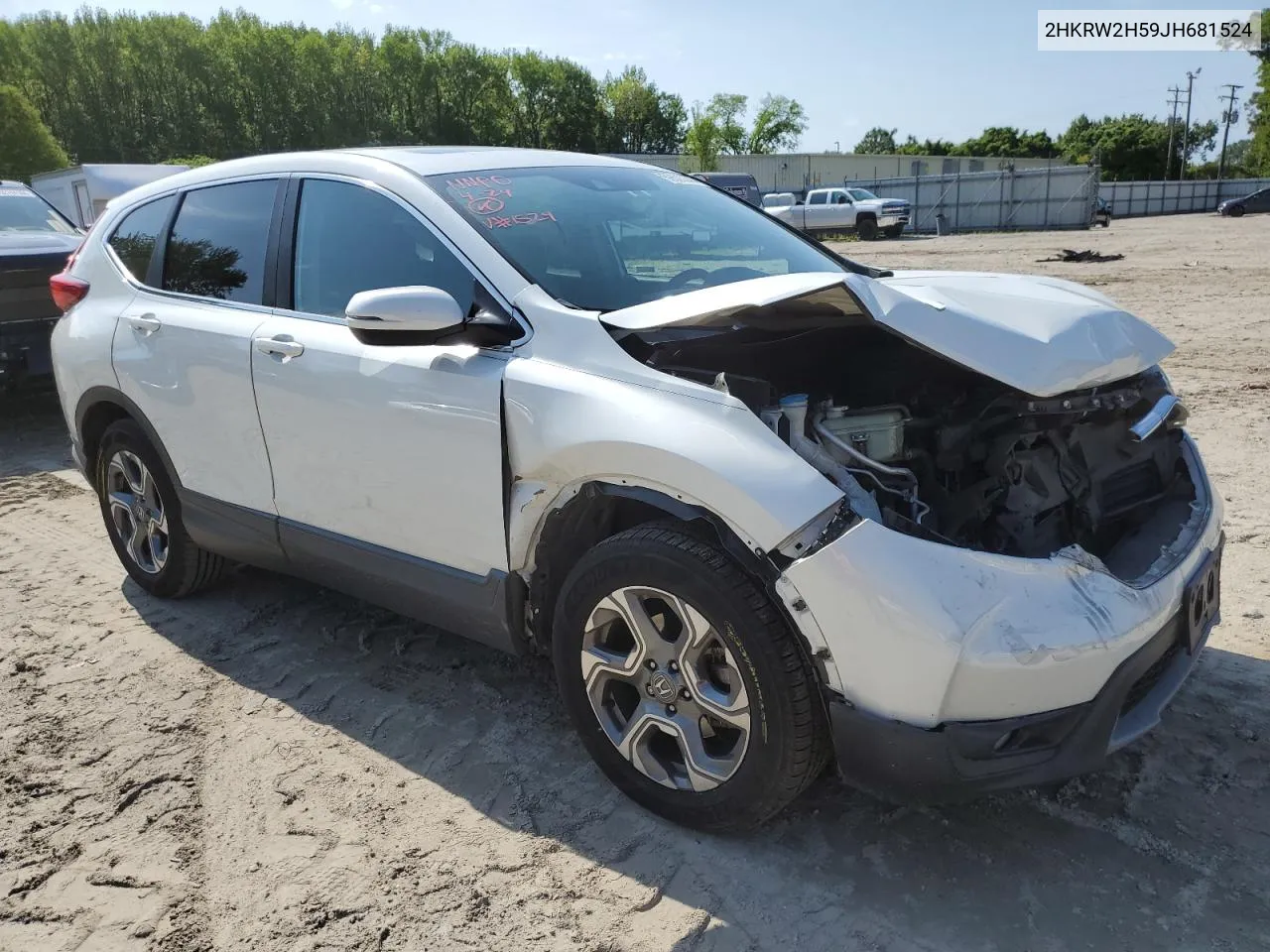 2018 Honda Cr-V Ex VIN: 2HKRW2H59JH681524 Lot: 52623344