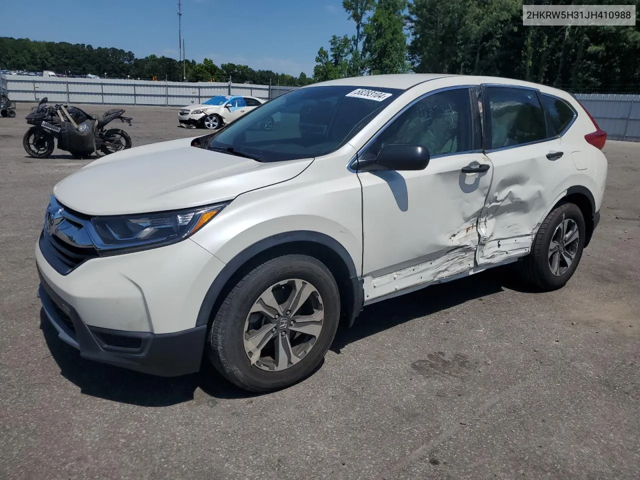 2018 Honda Cr-V Lx VIN: 2HKRW5H31JH410988 Lot: 58283104