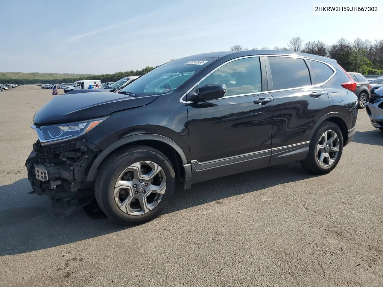 2018 Honda Cr-V Ex VIN: 2HKRW2H59JH667302 Lot: 59112504