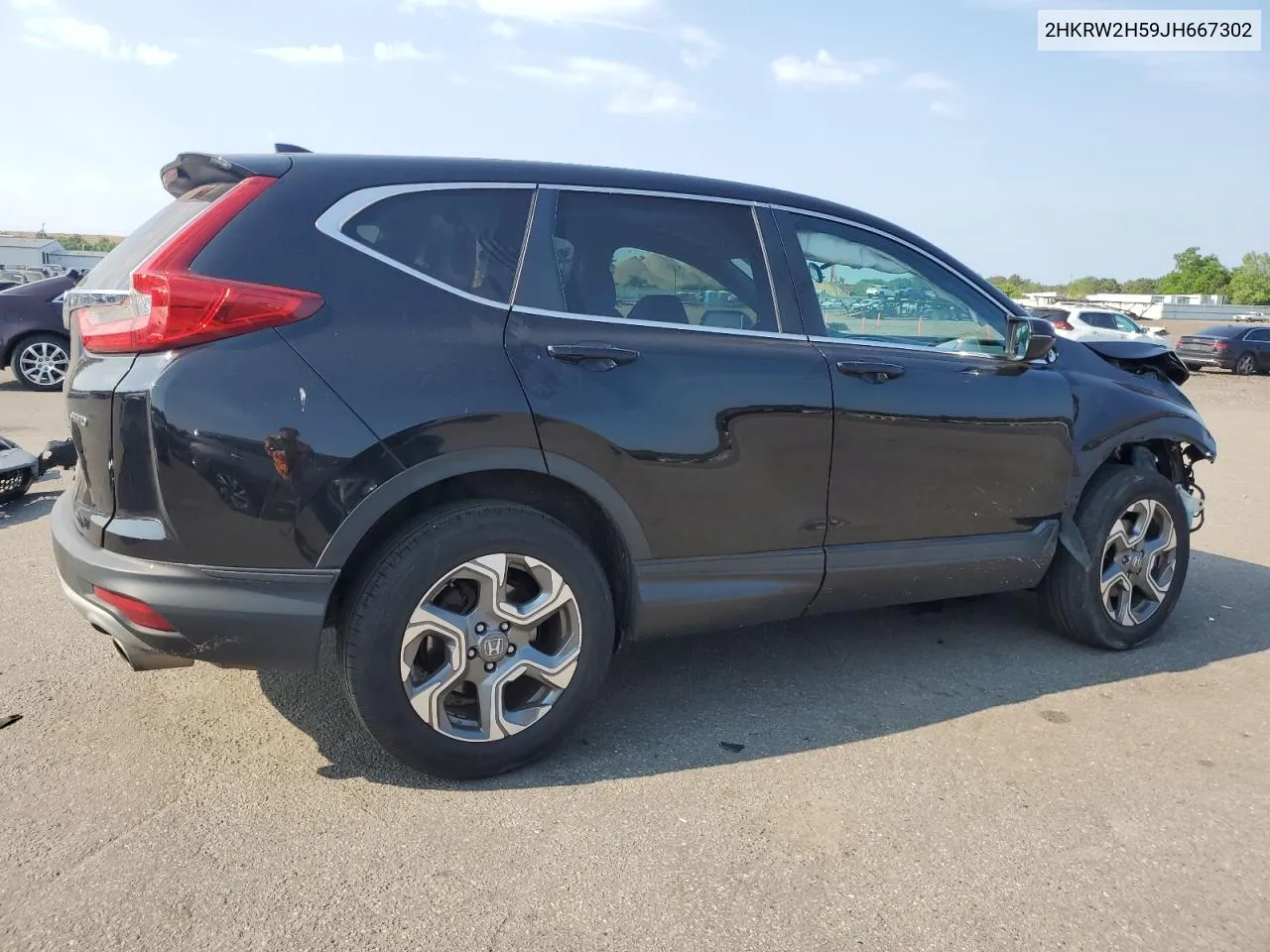 2018 Honda Cr-V Ex VIN: 2HKRW2H59JH667302 Lot: 59112504