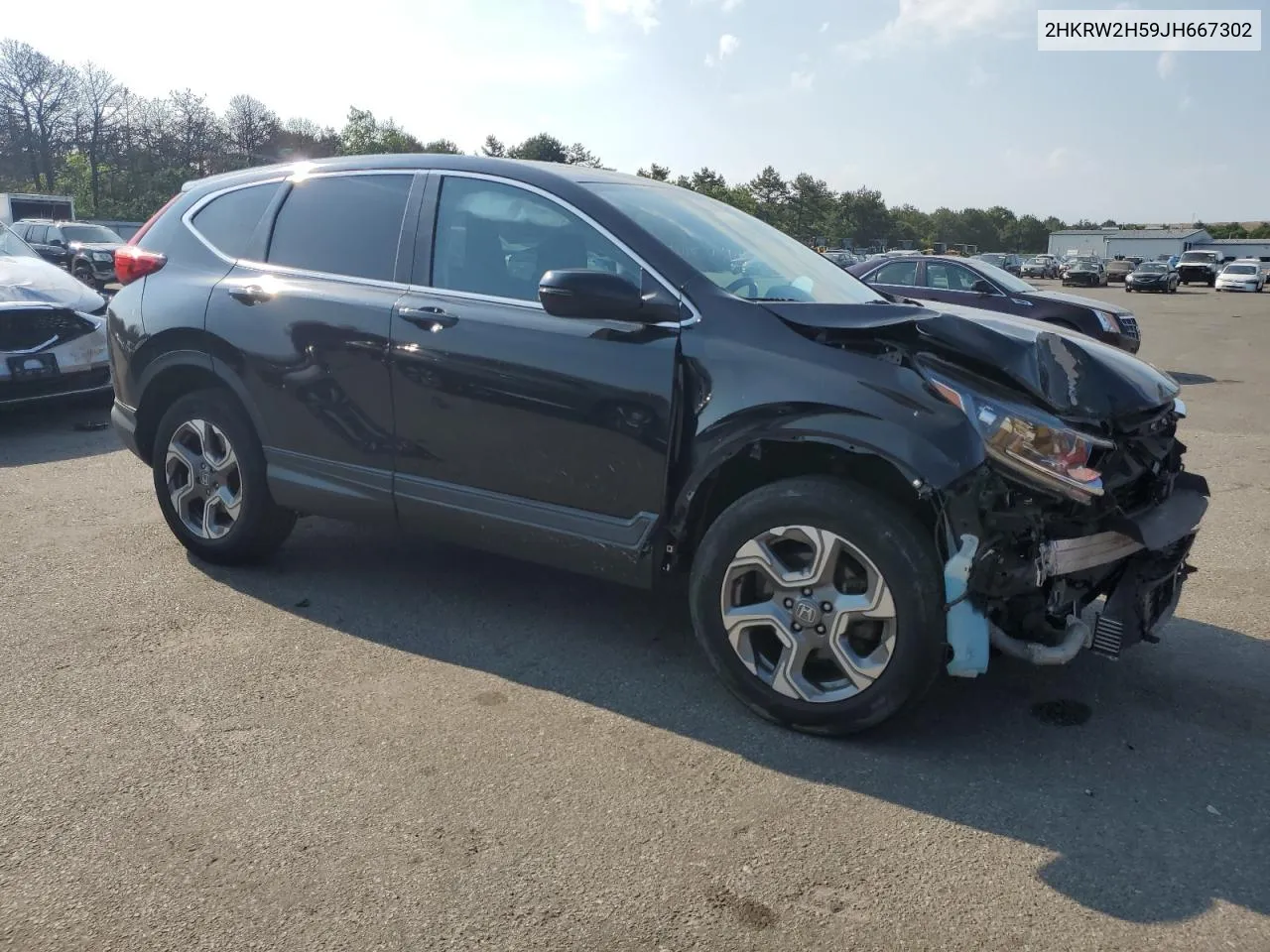 2018 Honda Cr-V Ex VIN: 2HKRW2H59JH667302 Lot: 59112504