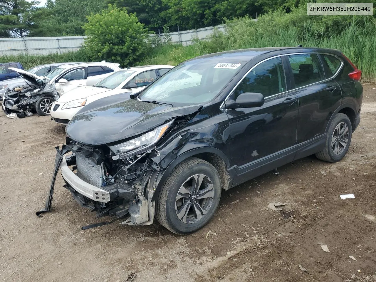 2018 Honda Cr-V Lx VIN: 2HKRW6H35JH208449 Lot: 59912944