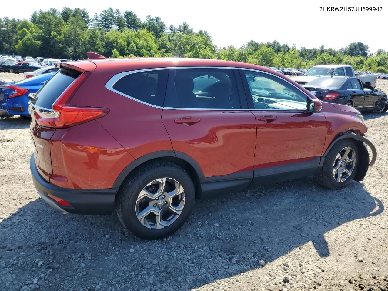 2018 Honda Cr-V Ex VIN: 2HKRW2H57JH699942 Lot: 60314184