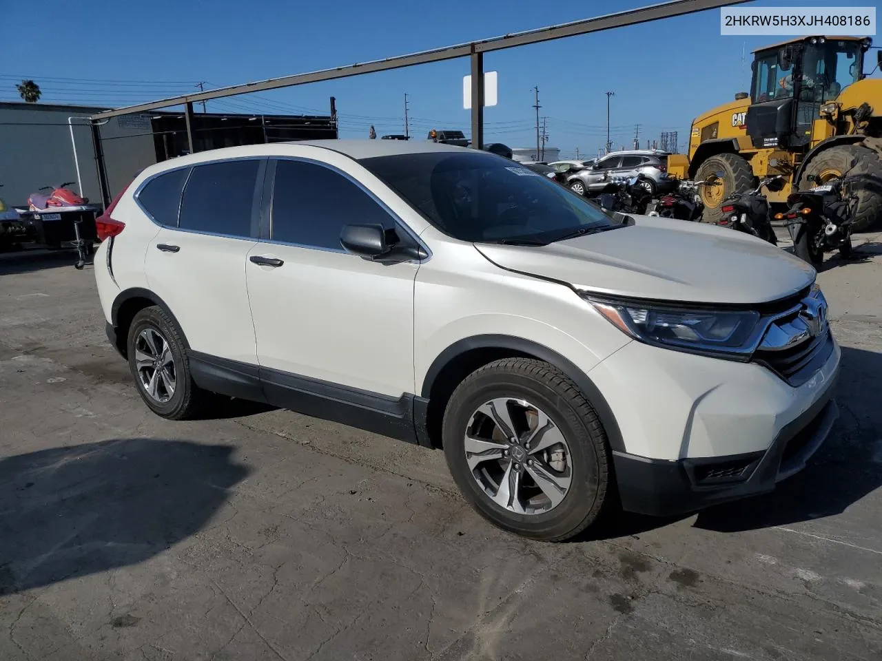 2018 Honda Cr-V Lx VIN: 2HKRW5H3XJH408186 Lot: 60753004