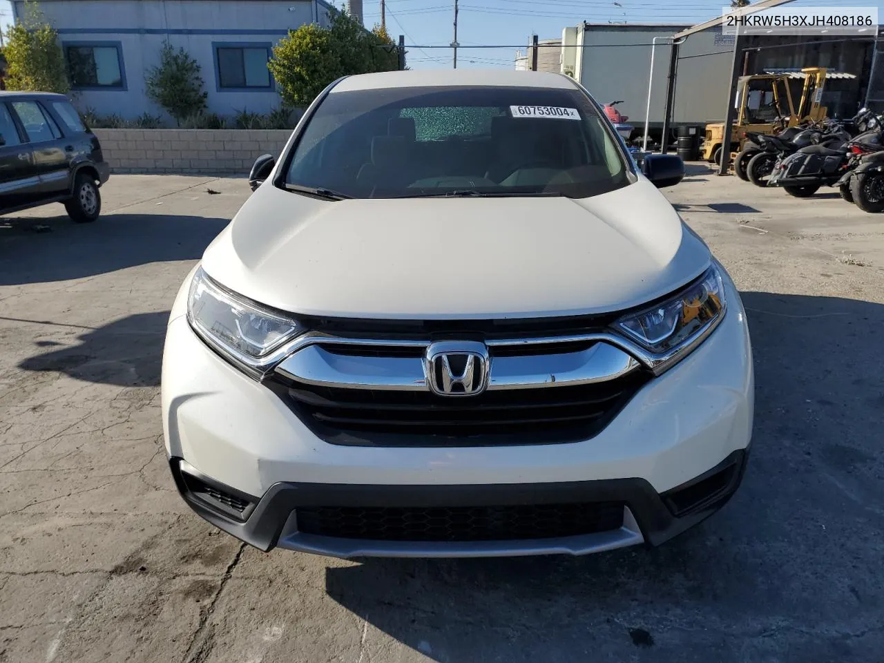 2018 Honda Cr-V Lx VIN: 2HKRW5H3XJH408186 Lot: 60753004