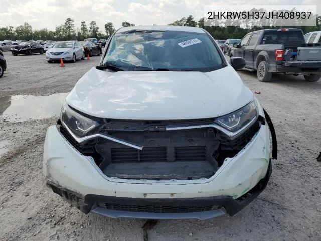 2HKRW5H37JH408937 2018 Honda Cr-V Lx