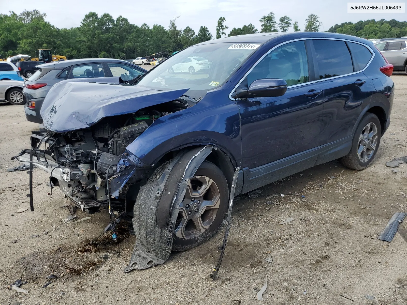 2018 Honda Cr-V Ex VIN: 5J6RW2H56JL006493 Lot: 63668914