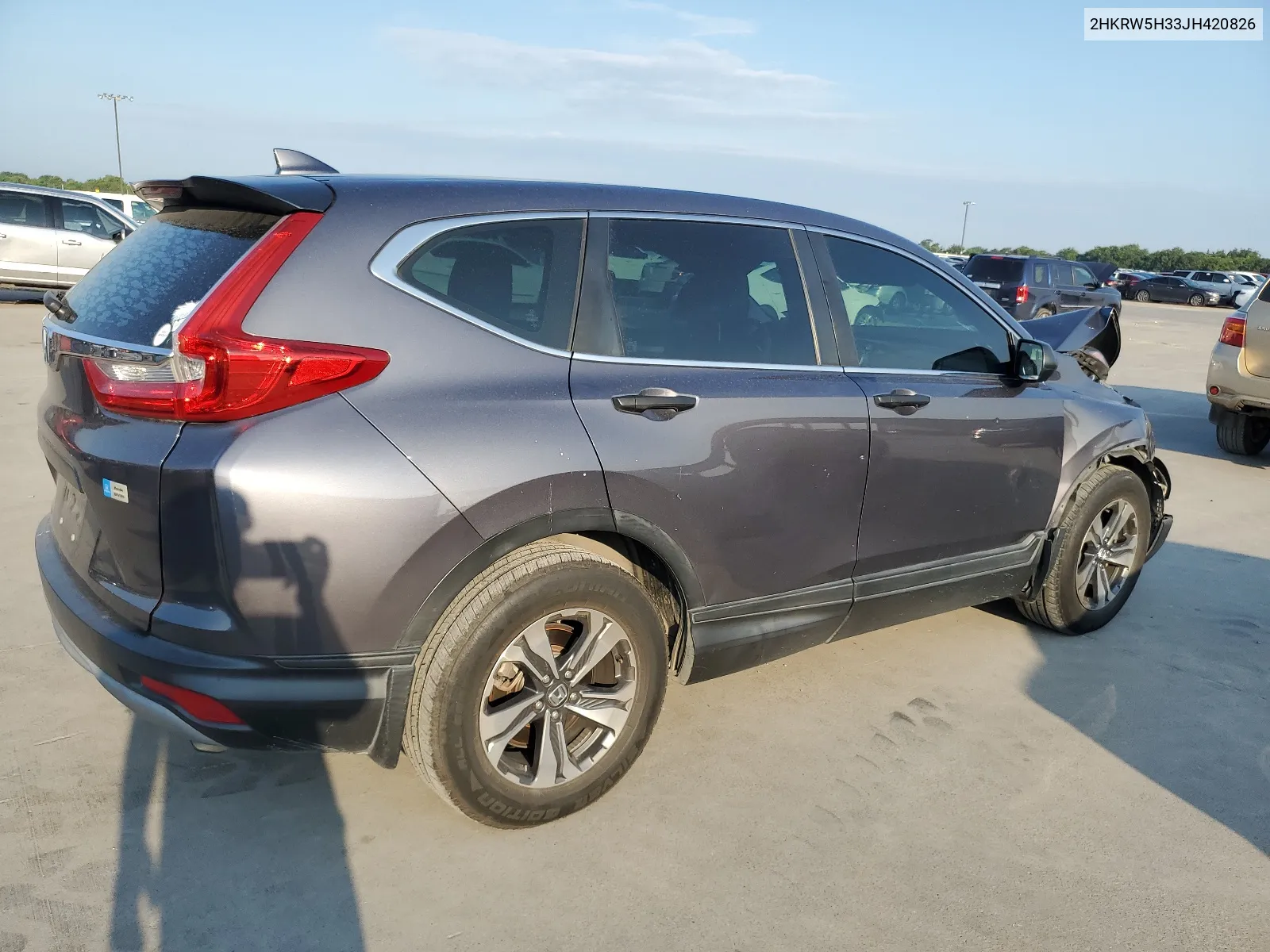 2018 Honda Cr-V Lx VIN: 2HKRW5H33JH420826 Lot: 64049234