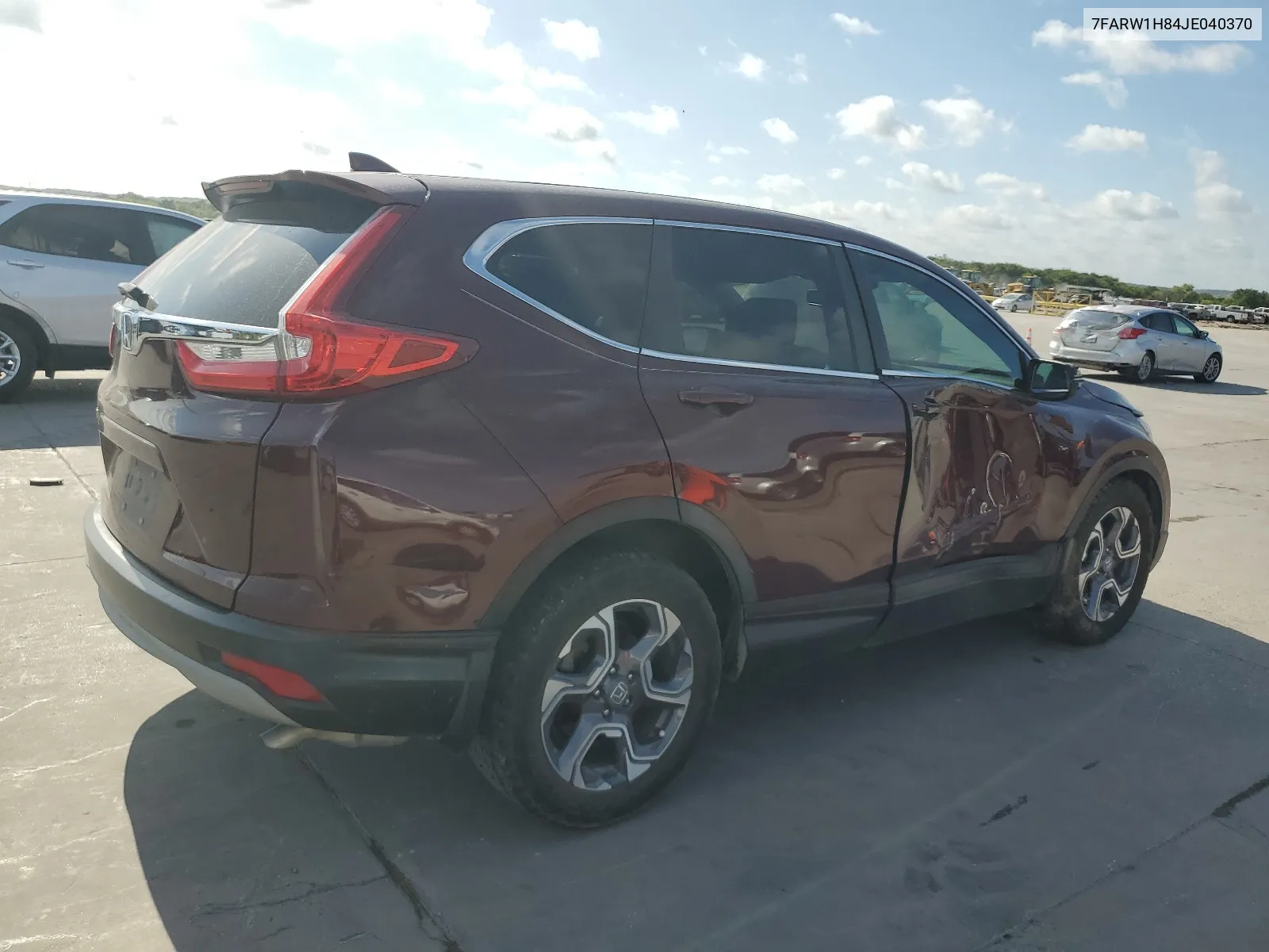 2018 Honda Cr-V Exl VIN: 7FARW1H84JE040370 Lot: 64938394