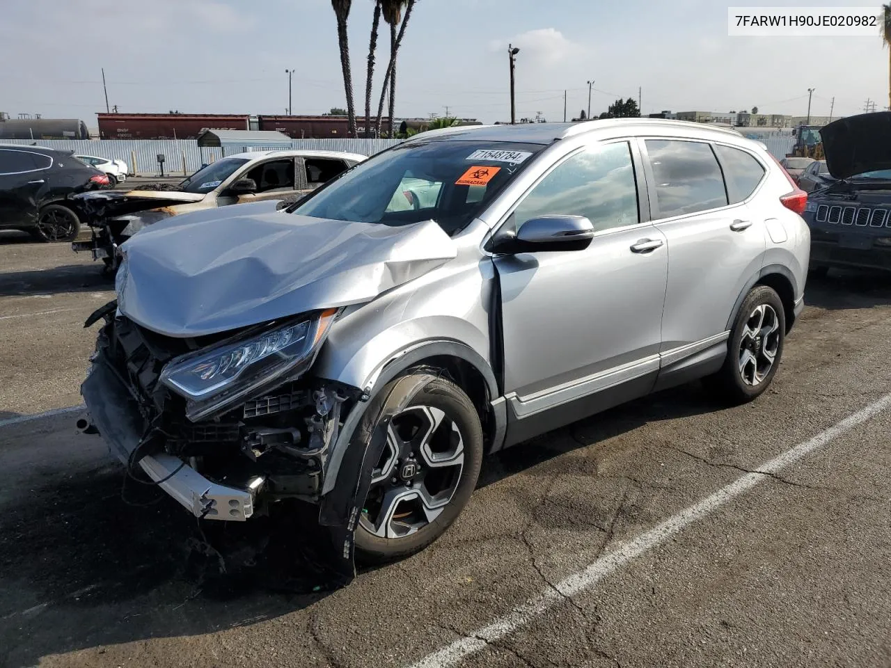 2018 Honda Cr-V Touring VIN: 7FARW1H90JE020982 Lot: 71548784