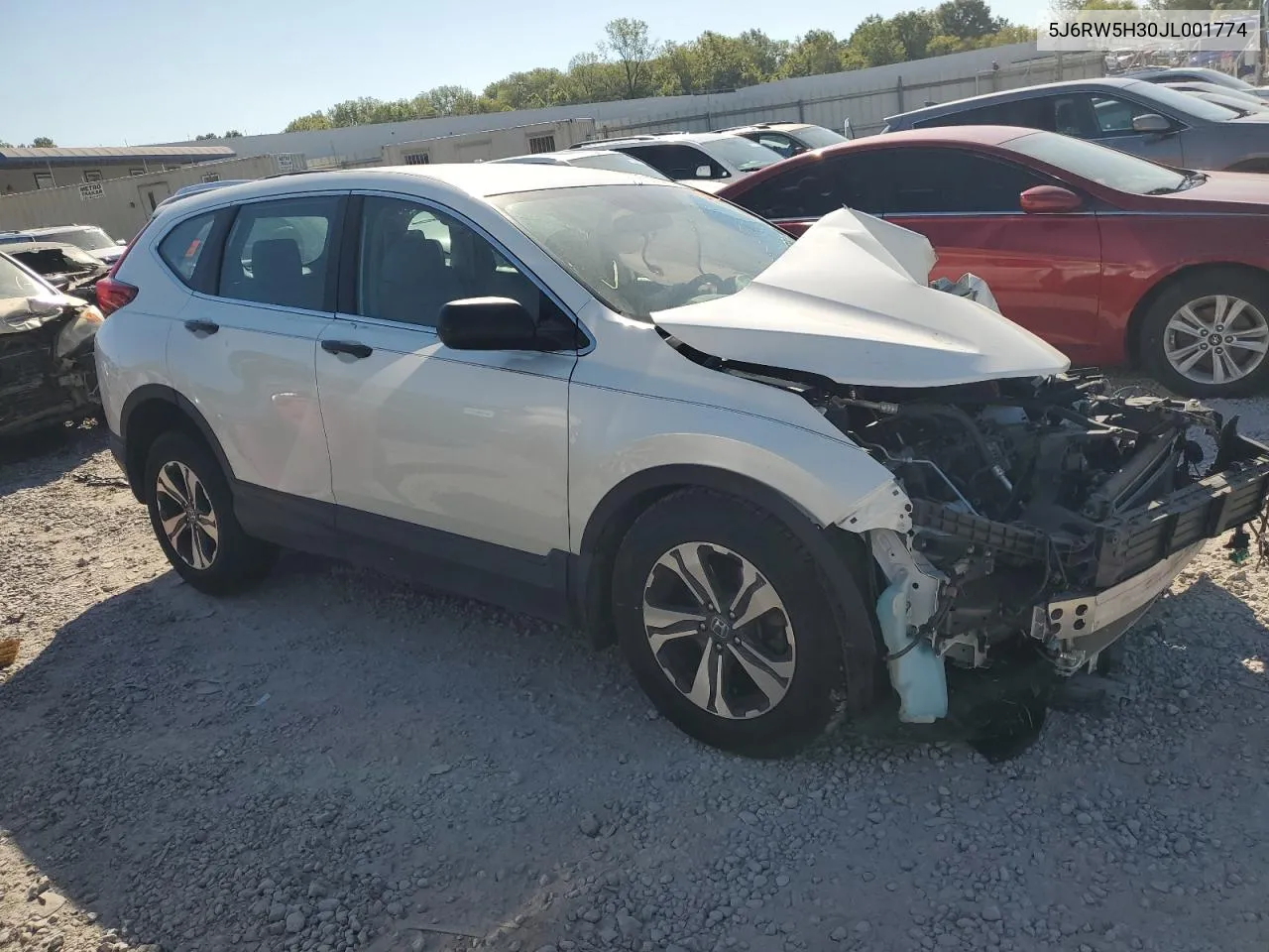 2018 Honda Cr-V Lx VIN: 5J6RW5H30JL001774 Lot: 72177484