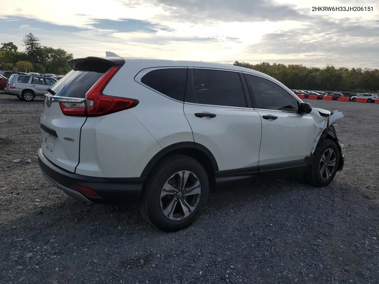 2018 Honda Cr-V Lx VIN: 2HKRW6H33JH206151 Lot: 72360634