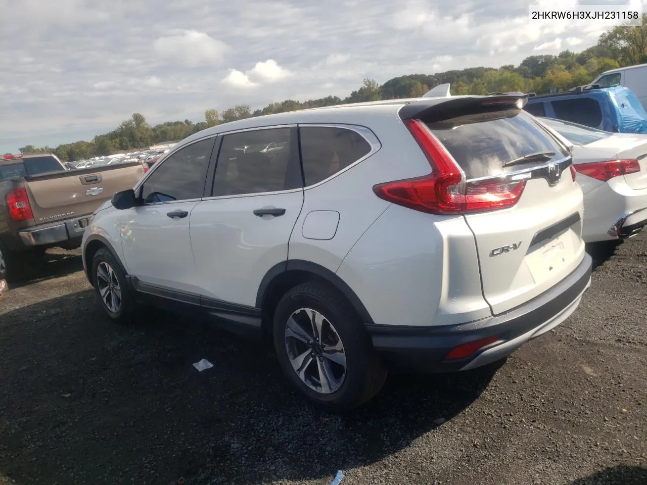 2018 Honda Cr-V Lx VIN: 2HKRW6H3XJH231158 Lot: 72890374