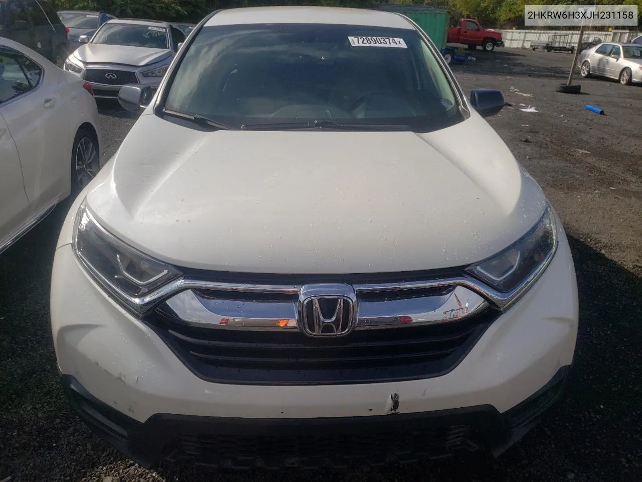 2018 Honda Cr-V Lx VIN: 2HKRW6H3XJH231158 Lot: 72890374