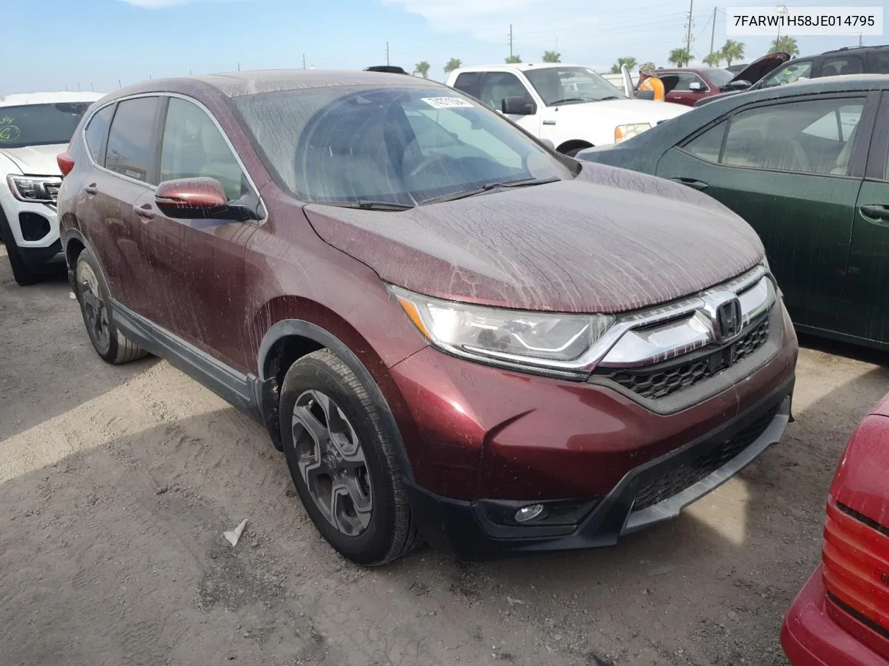 2018 Honda Cr-V Ex VIN: 7FARW1H58JE014795 Lot: 74371594