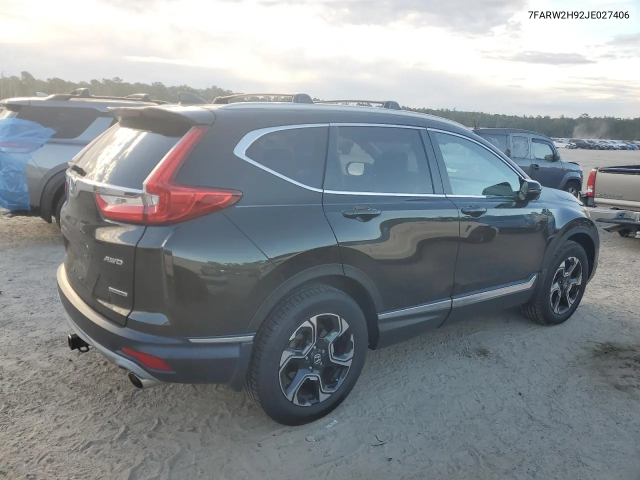 2018 Honda Cr-V Touring VIN: 7FARW2H92JE027406 Lot: 74787494