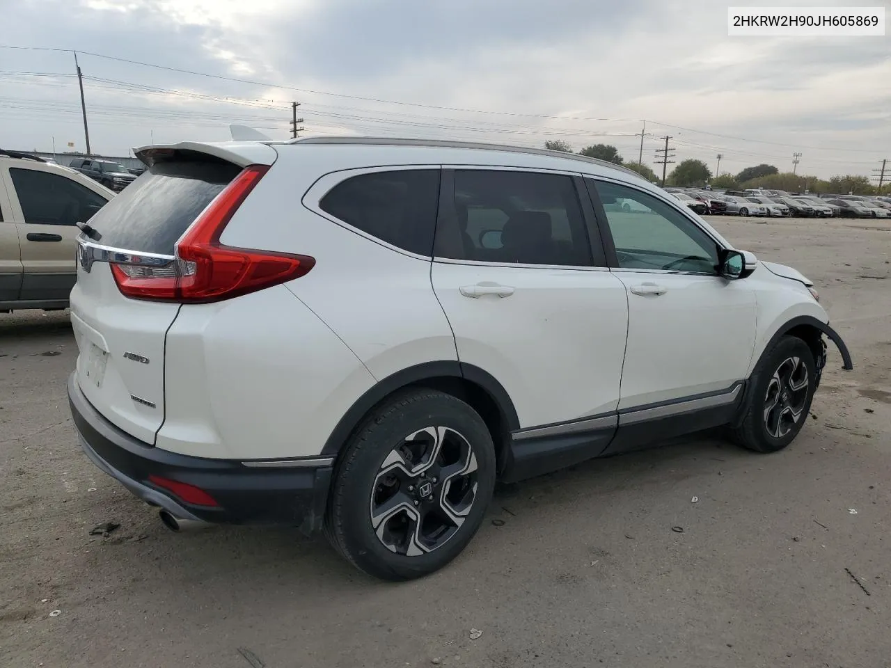 2018 Honda Cr-V Touring VIN: 2HKRW2H90JH605869 Lot: 75066374