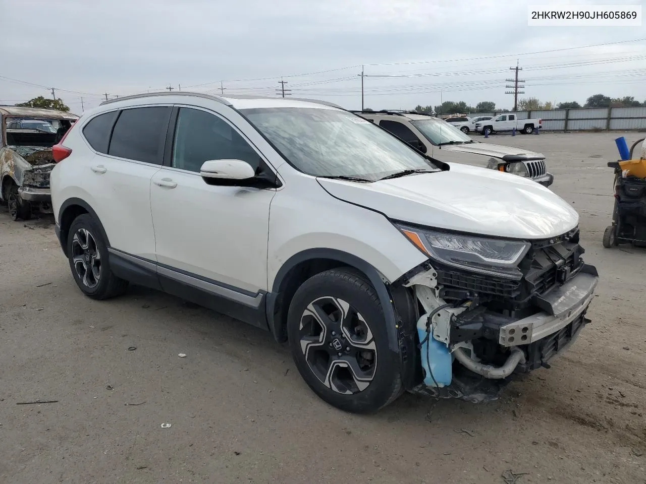 2018 Honda Cr-V Touring VIN: 2HKRW2H90JH605869 Lot: 75066374