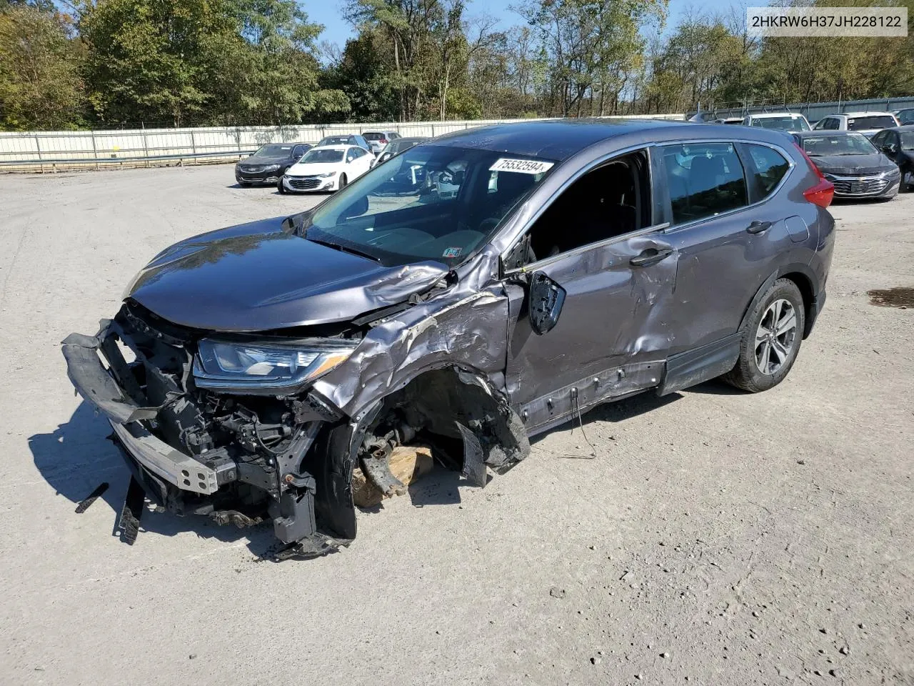 2HKRW6H37JH228122 2018 Honda Cr-V Lx