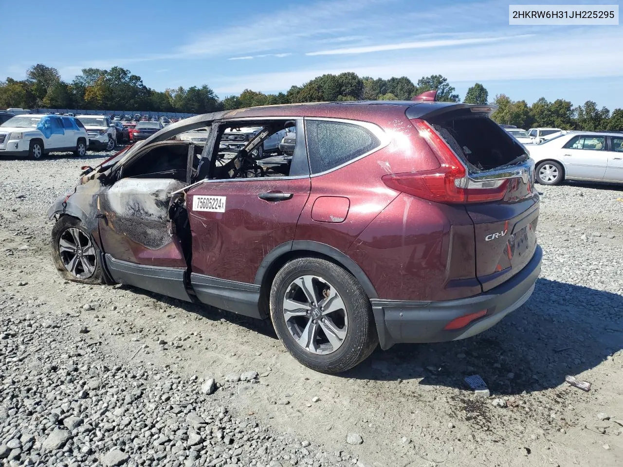 2018 Honda Cr-V Lx VIN: 2HKRW6H31JH225295 Lot: 75605224