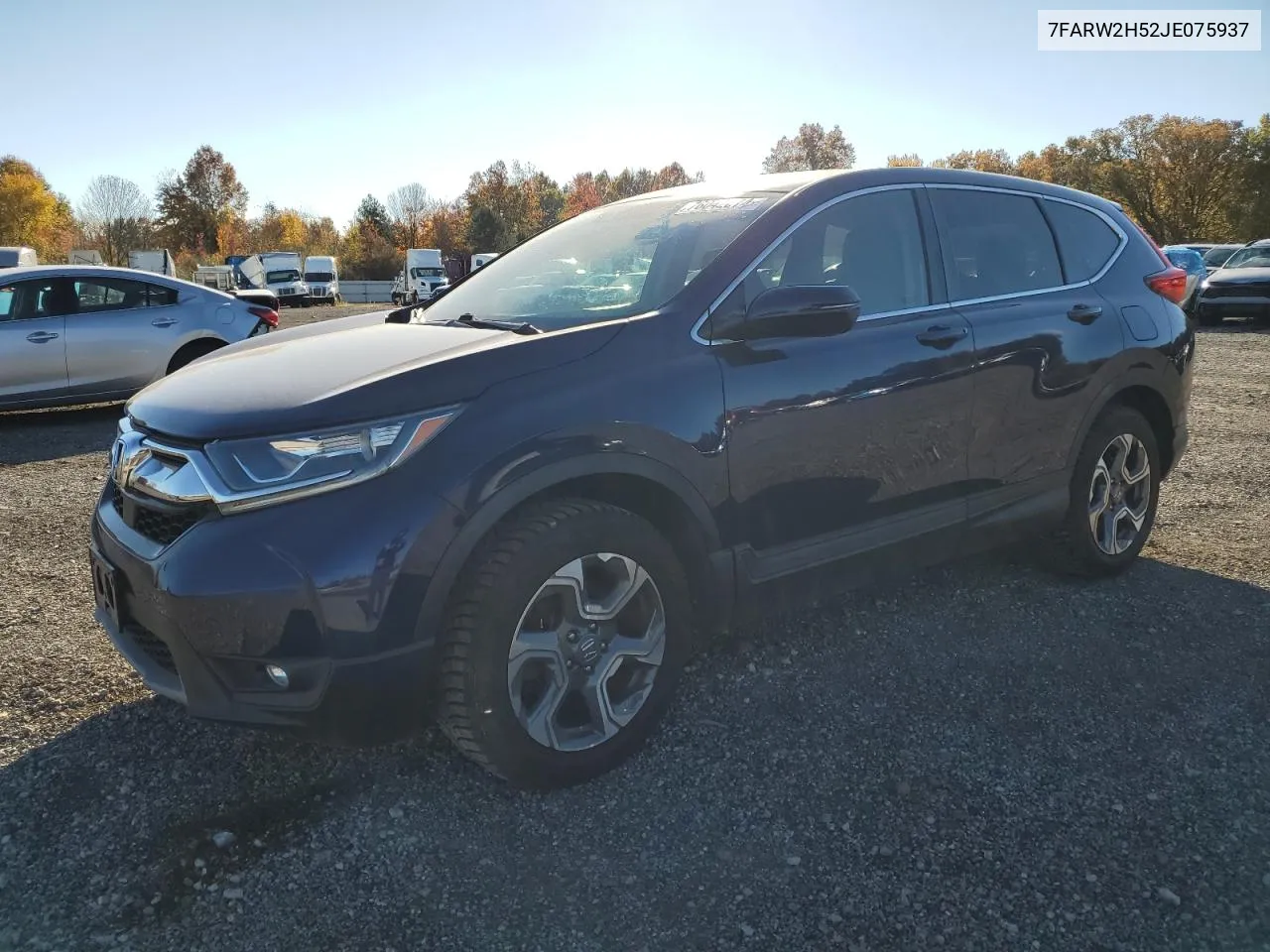 2018 Honda Cr-V Ex VIN: 7FARW2H52JE075937 Lot: 76042074