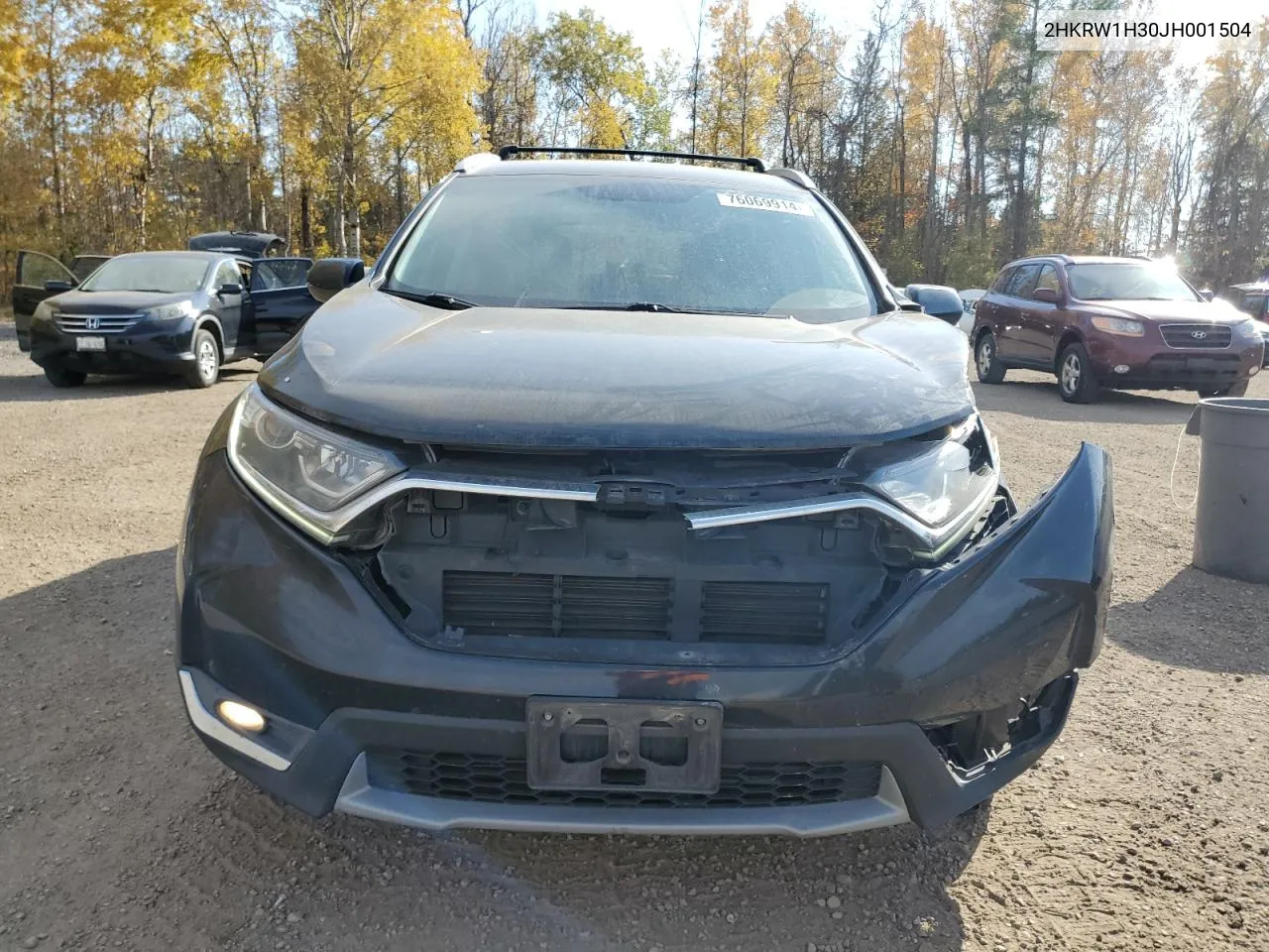 2018 Honda Cr-V Lx VIN: 2HKRW1H30JH001504 Lot: 76069914