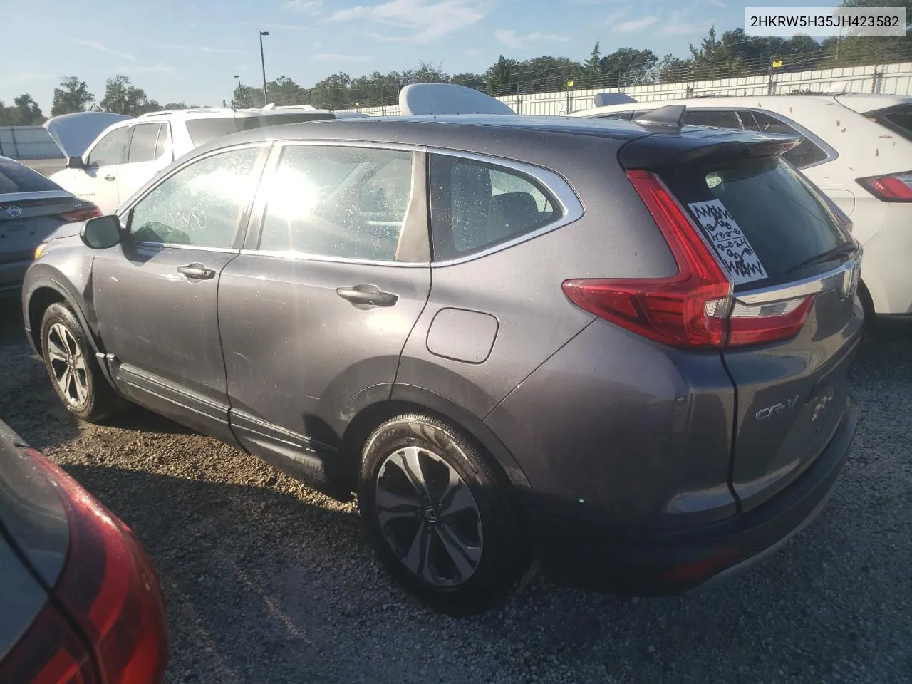 2018 Honda Cr-V Lx VIN: 2HKRW5H35JH423582 Lot: 76417734