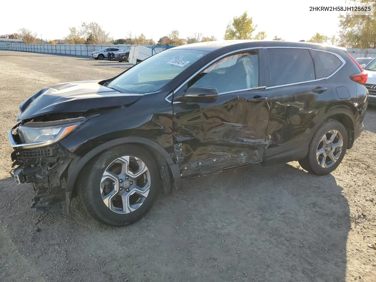 2018 Honda Cr-V Ex VIN: 2HKRW2H58JH125625 Lot: 76604574