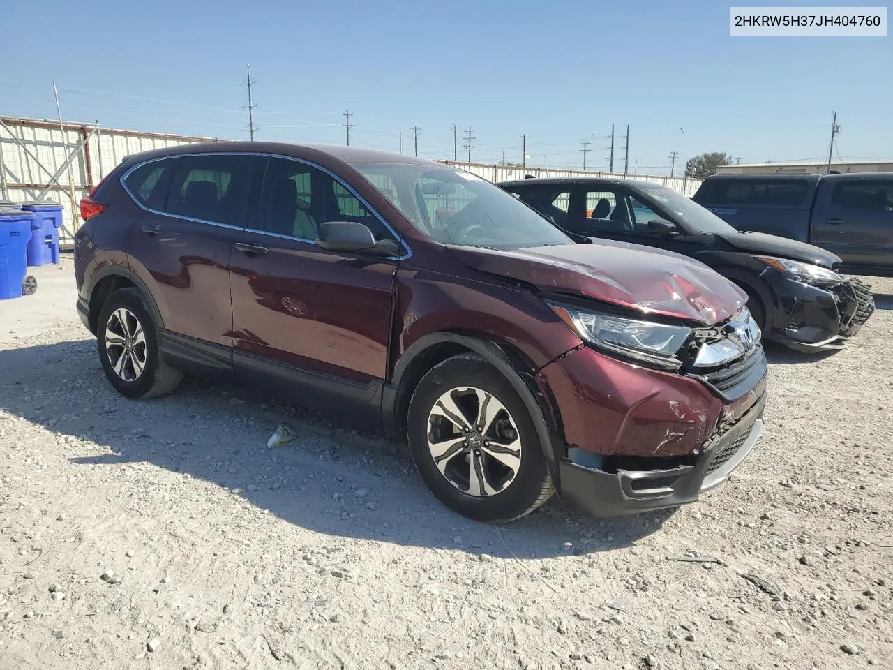 2018 Honda Cr-V Lx VIN: 2HKRW5H37JH404760 Lot: 76766394