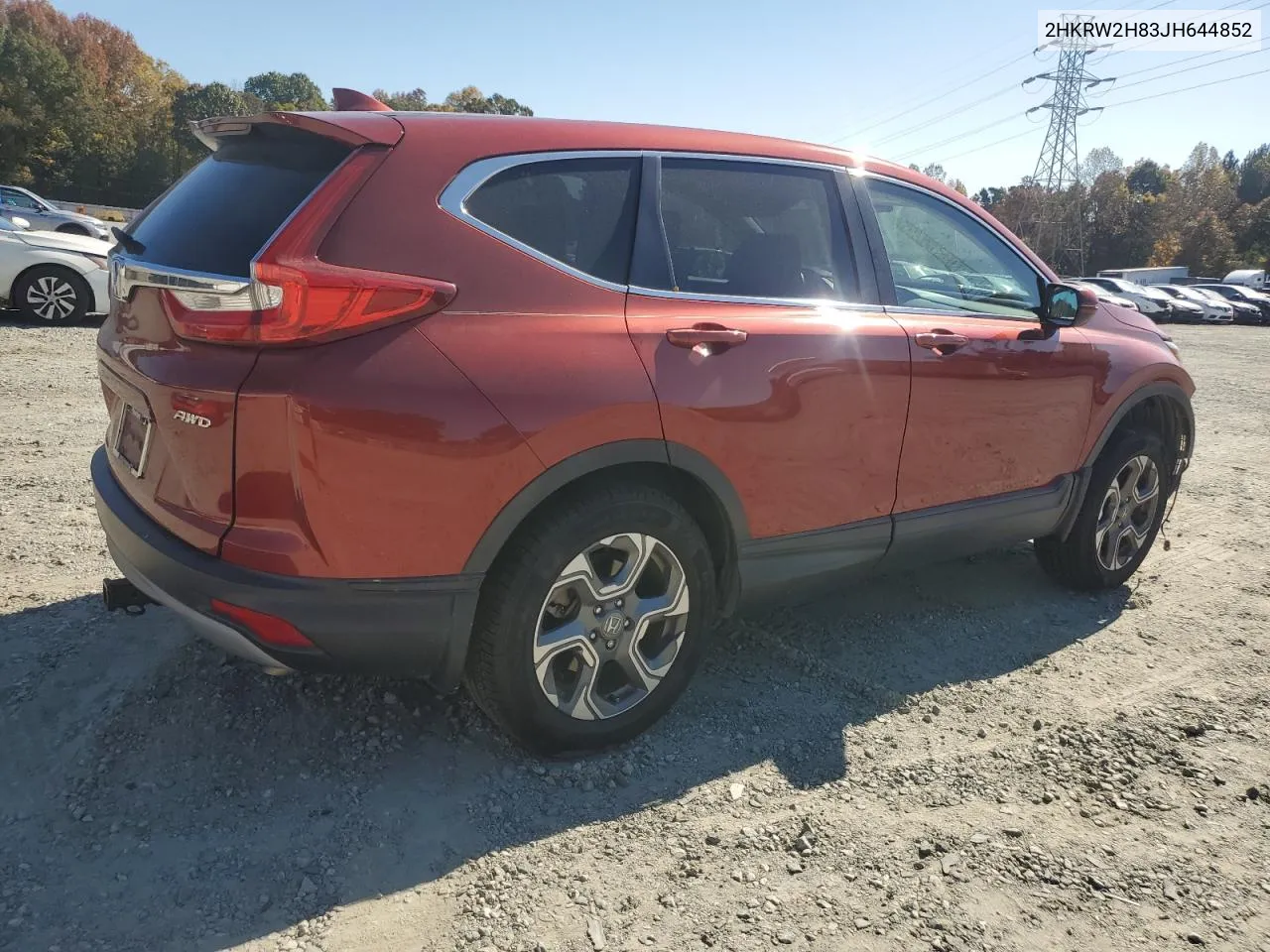 2018 Honda Cr-V Exl VIN: 2HKRW2H83JH644852 Lot: 77086924