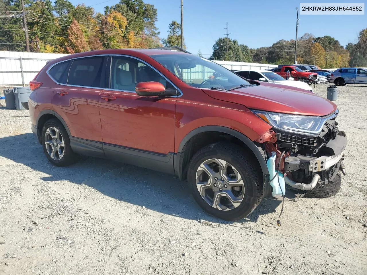 2018 Honda Cr-V Exl VIN: 2HKRW2H83JH644852 Lot: 77086924