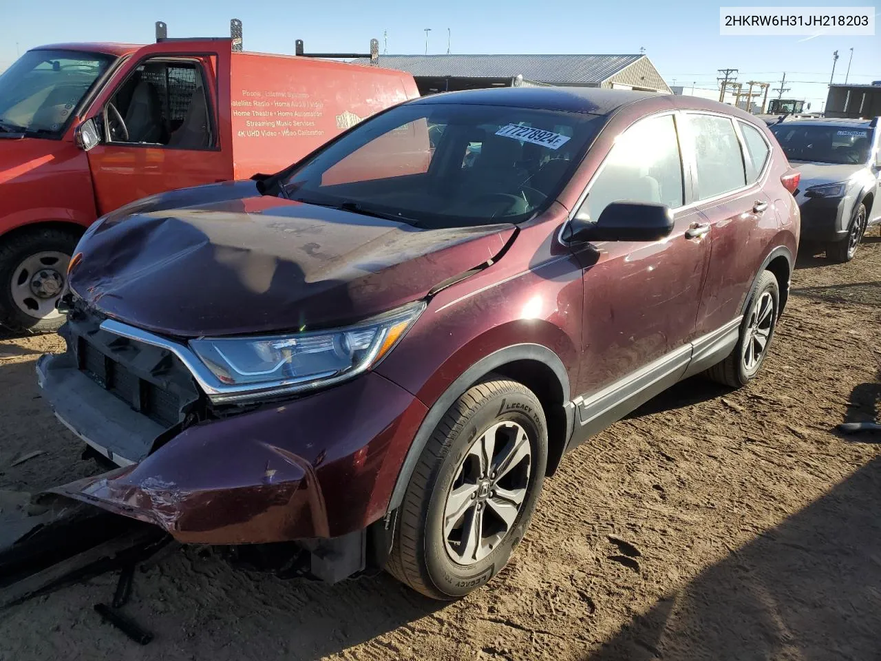 2018 Honda Cr-V Lx VIN: 2HKRW6H31JH218203 Lot: 77278924