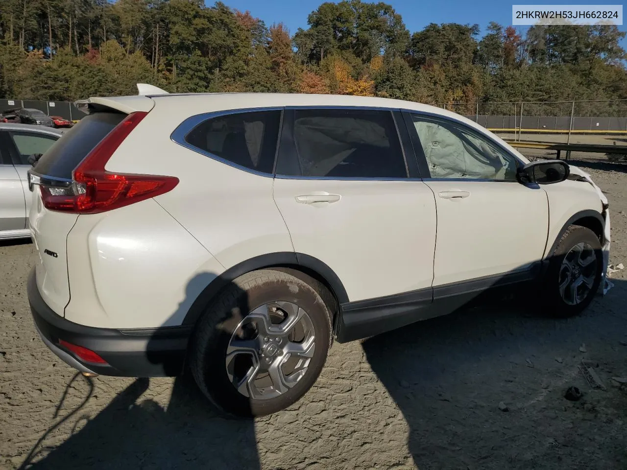 2018 Honda Cr-V Ex VIN: 2HKRW2H53JH662824 Lot: 77299044