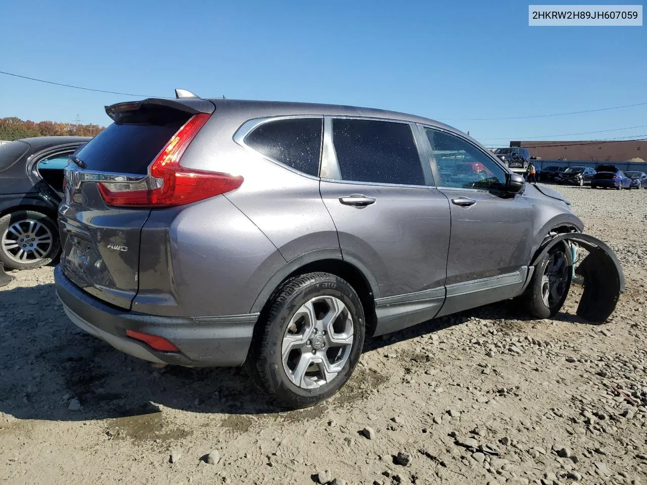 2018 Honda Cr-V Exl VIN: 2HKRW2H89JH607059 Lot: 77444794