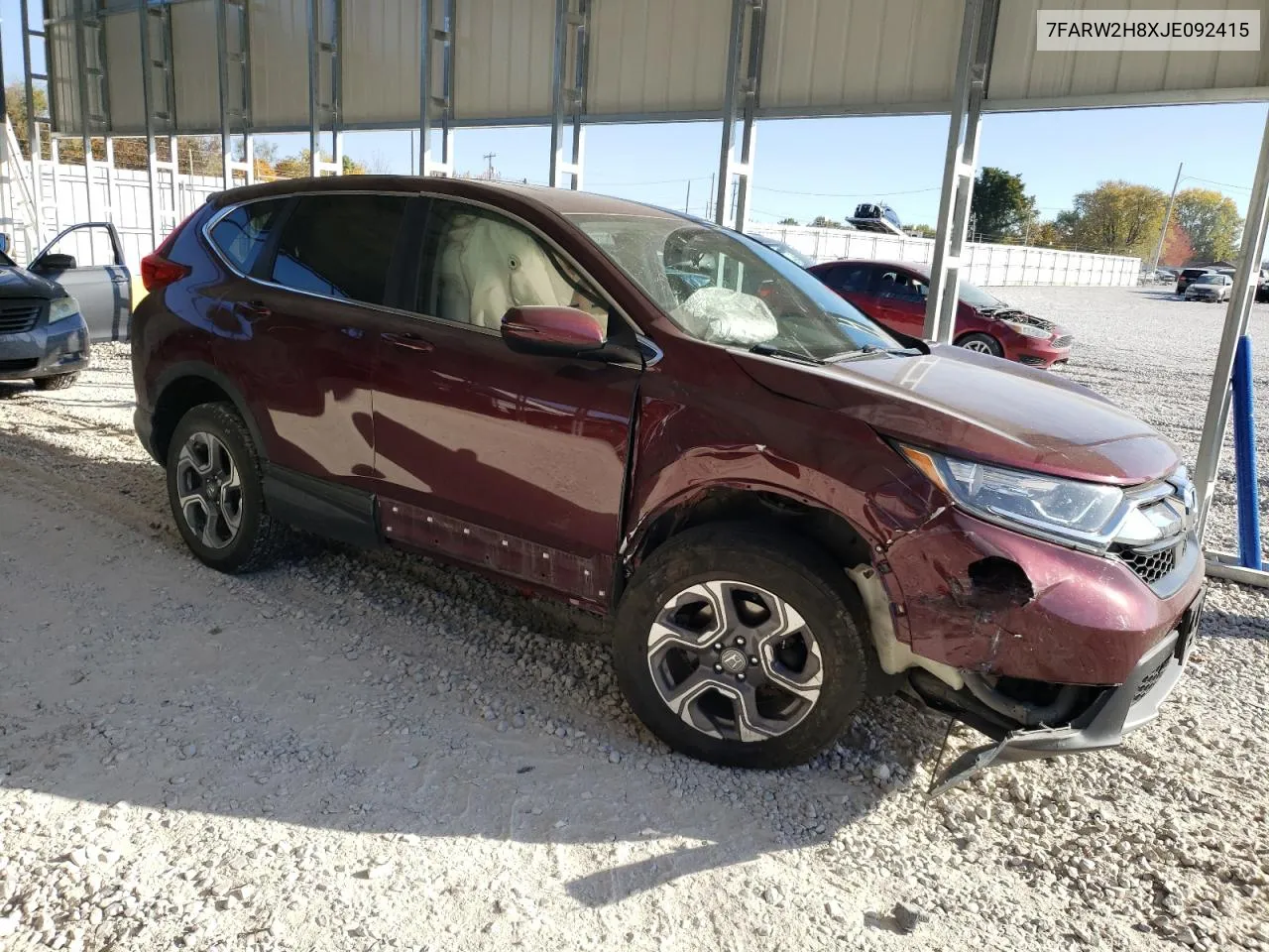 2018 Honda Cr-V Exl VIN: 7FARW2H8XJE092415 Lot: 77526804