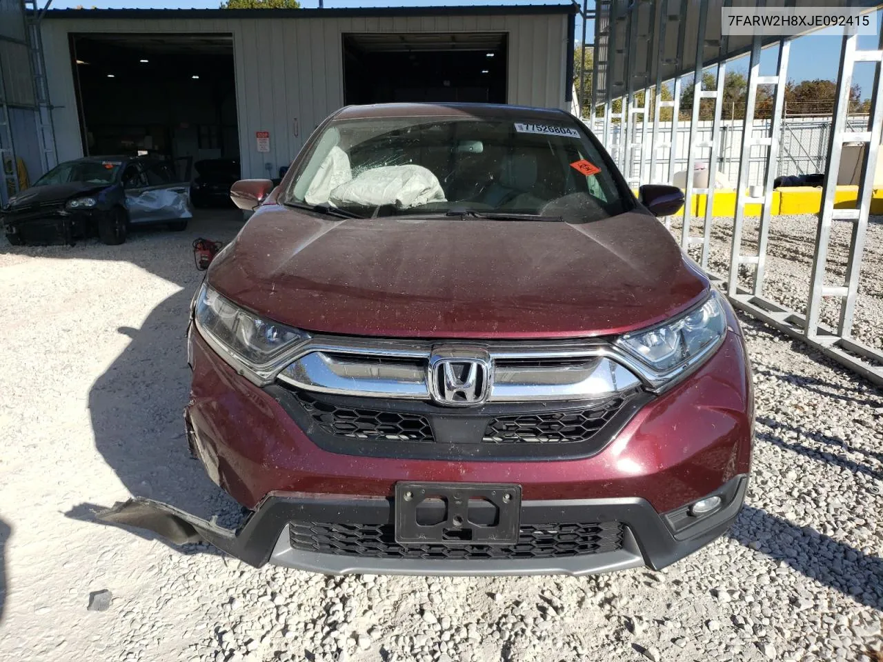 2018 Honda Cr-V Exl VIN: 7FARW2H8XJE092415 Lot: 77526804