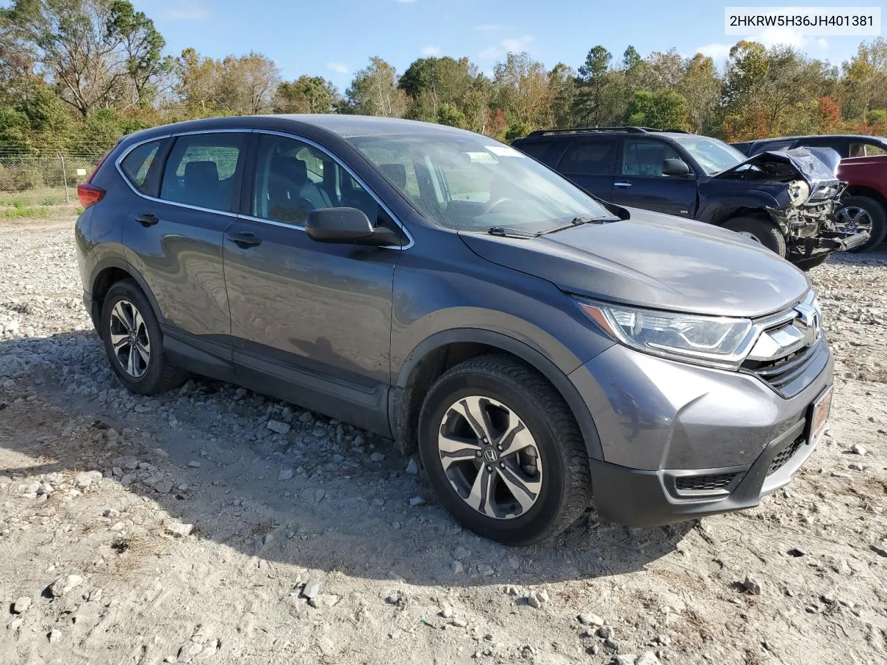 2018 Honda Cr-V Lx VIN: 2HKRW5H36JH401381 Lot: 77696924