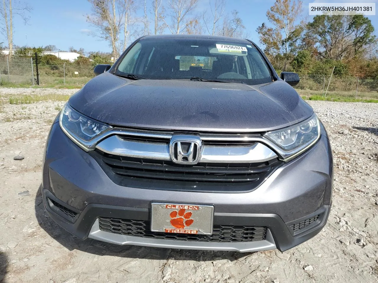 2018 Honda Cr-V Lx VIN: 2HKRW5H36JH401381 Lot: 77696924