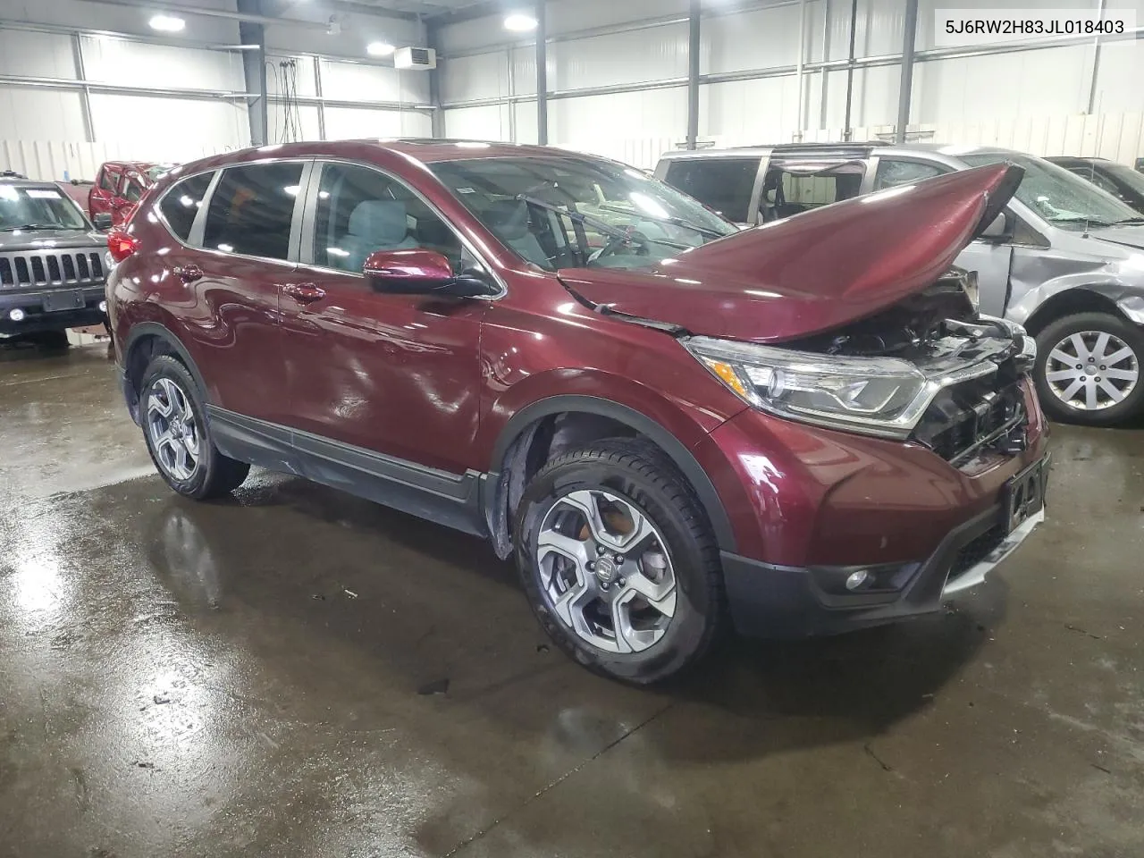 2018 Honda Cr-V Exl VIN: 5J6RW2H83JL018403 Lot: 77762924